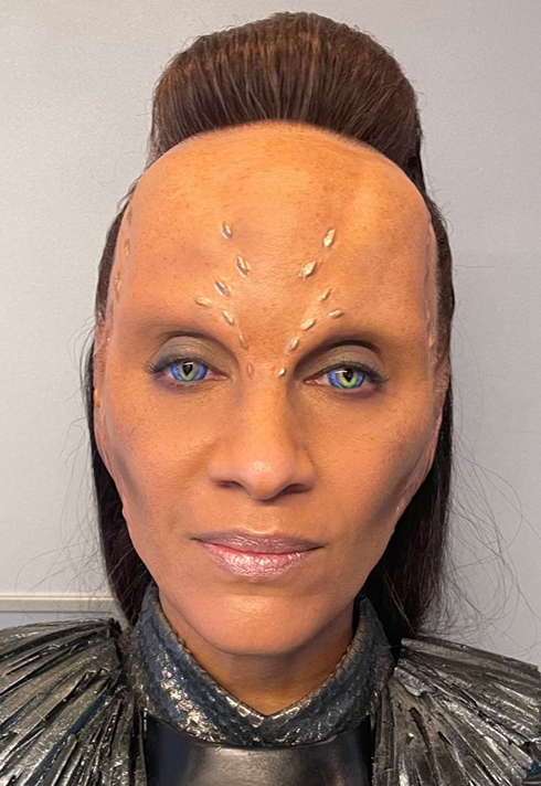 Prosthetic makeup designed and applied by Todd McIntosh for The Orville.