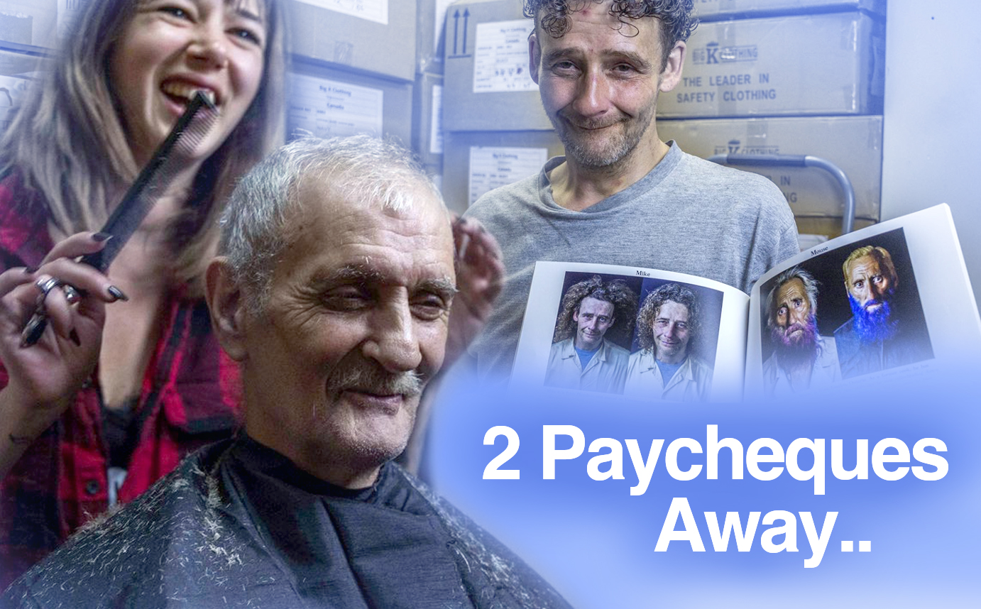 2 Paycheques Away.. Is Uplifting Spirits and Fostering Community Through Barbering